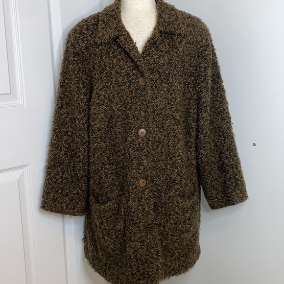 Saks Fifth Avenue Tweed Coat XXL - Picture 1 of 10